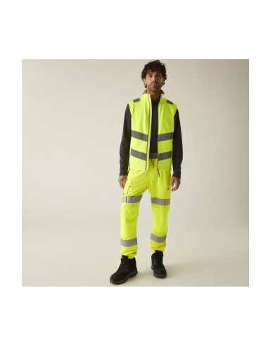REG-TRB201-Hi-Vis Pro Contract Ablaze Softshell Bodywarmer